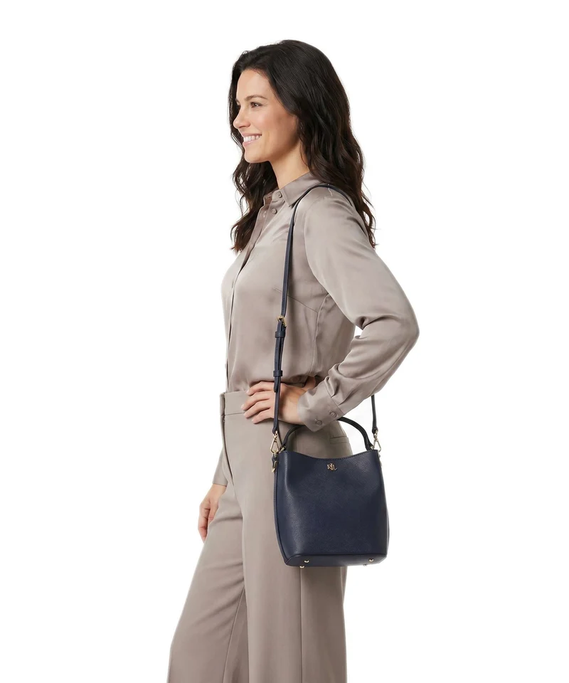 Lauren Ralph Lauren Reese Small Bucket Handtasche refined navy