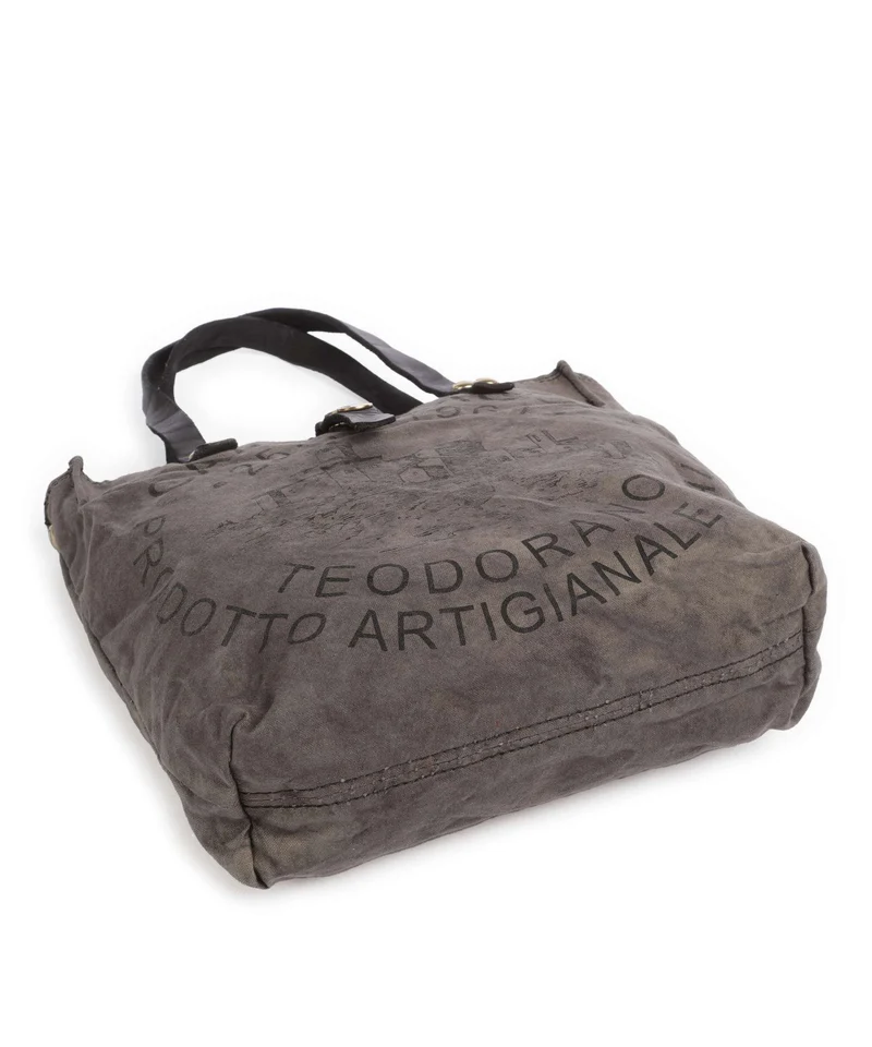 Campomaggi Handtasche beige/grigio/nera