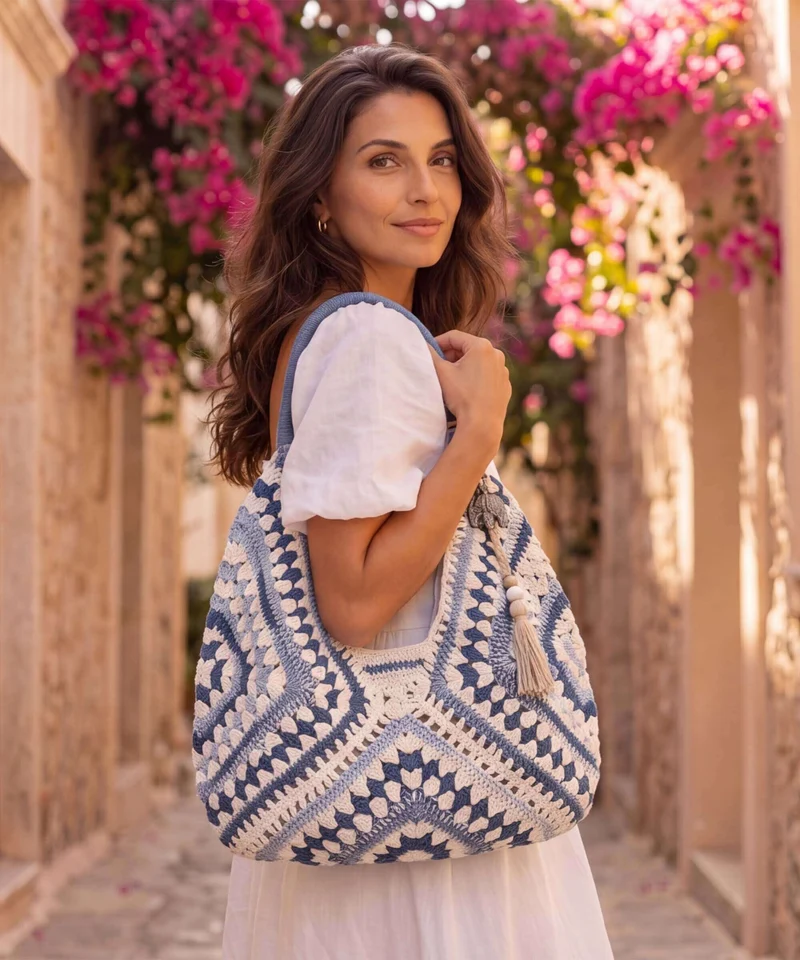 Anokhi Beuteltasche grey
