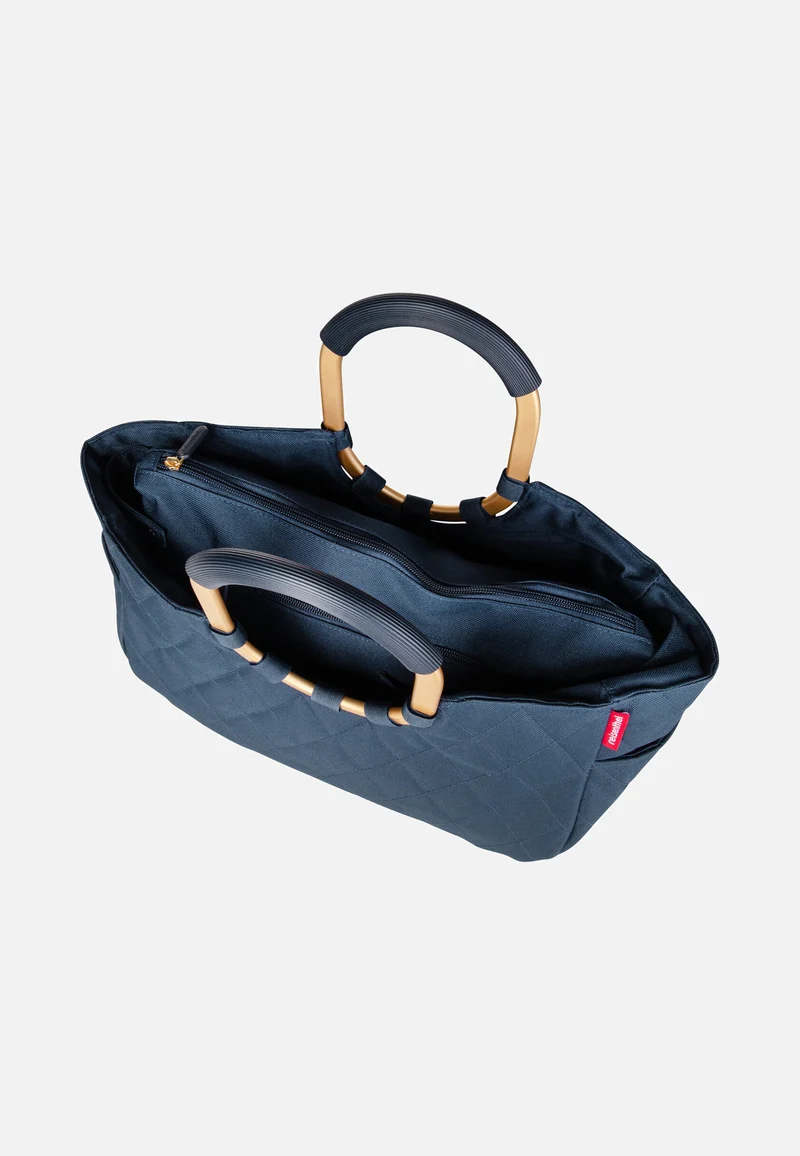 Loopshopper M Frame Rhombus Midnight Gold - Einkaufskorb