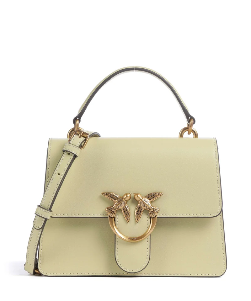 Pinko Love One Mini Handtasche giallo vaniglia/antique gold