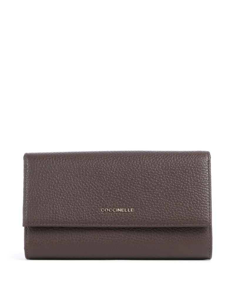 Coccinelle Metallic Soft Geldbörse brunette