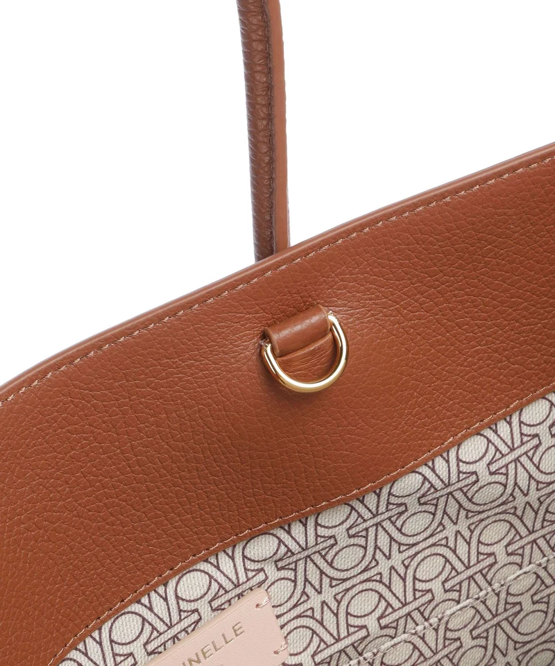 Coccinelle Myrtha Denim Shopper blue/cognac