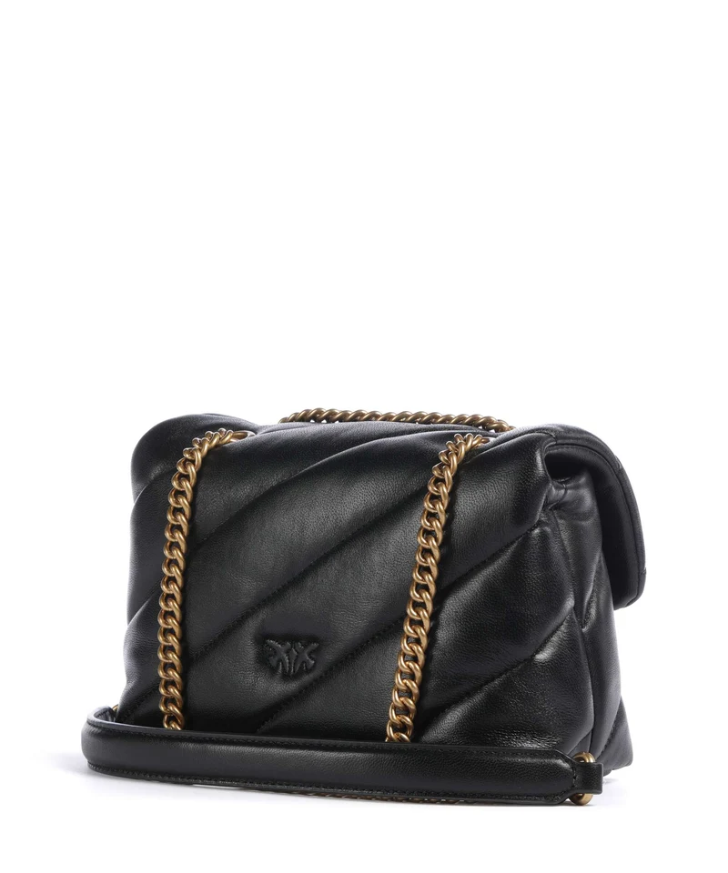 Pinko Love Puff Mini Schultertasche nero/antique gold