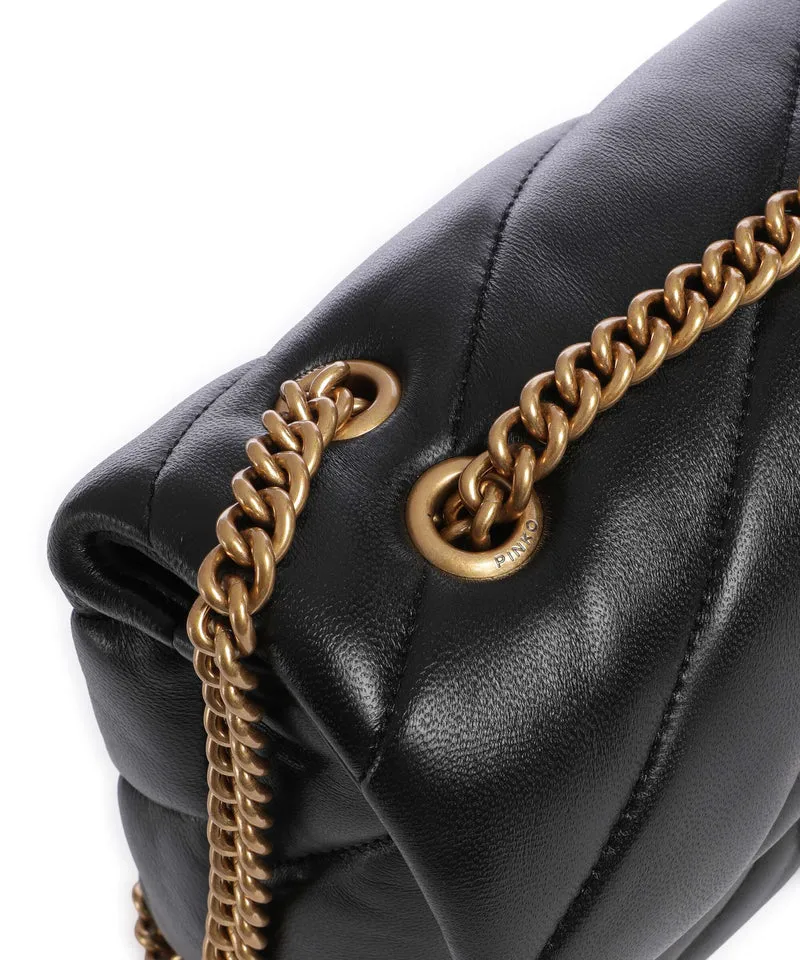 Pinko Love Puff Mini Schultertasche nero/antique gold