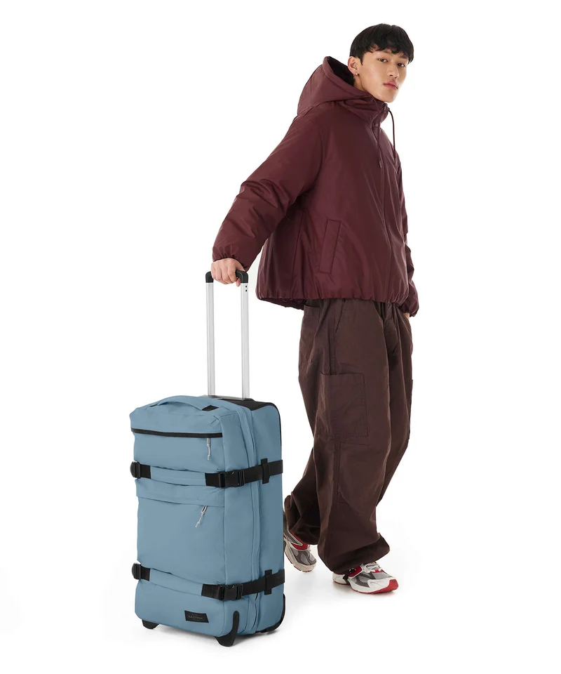 Eastpak Transit'R Plus M Rollenreisetasche tarp dust blue