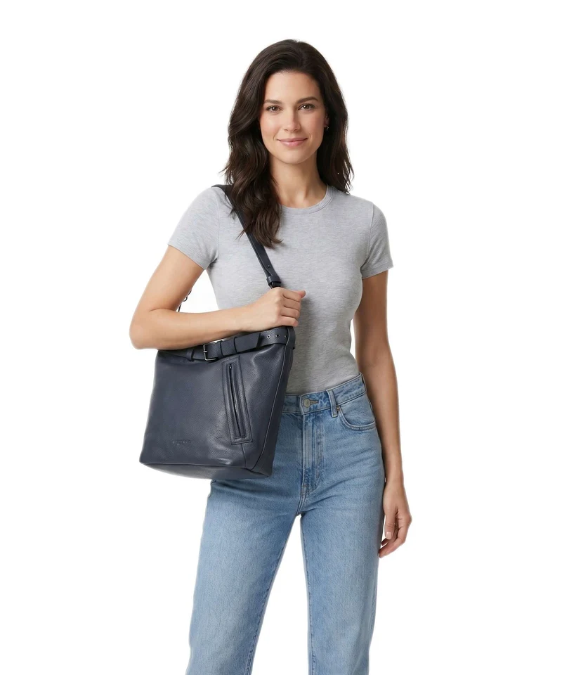 Liebeskind Zita Small Pebble L Bucket Handtasche peacoat
