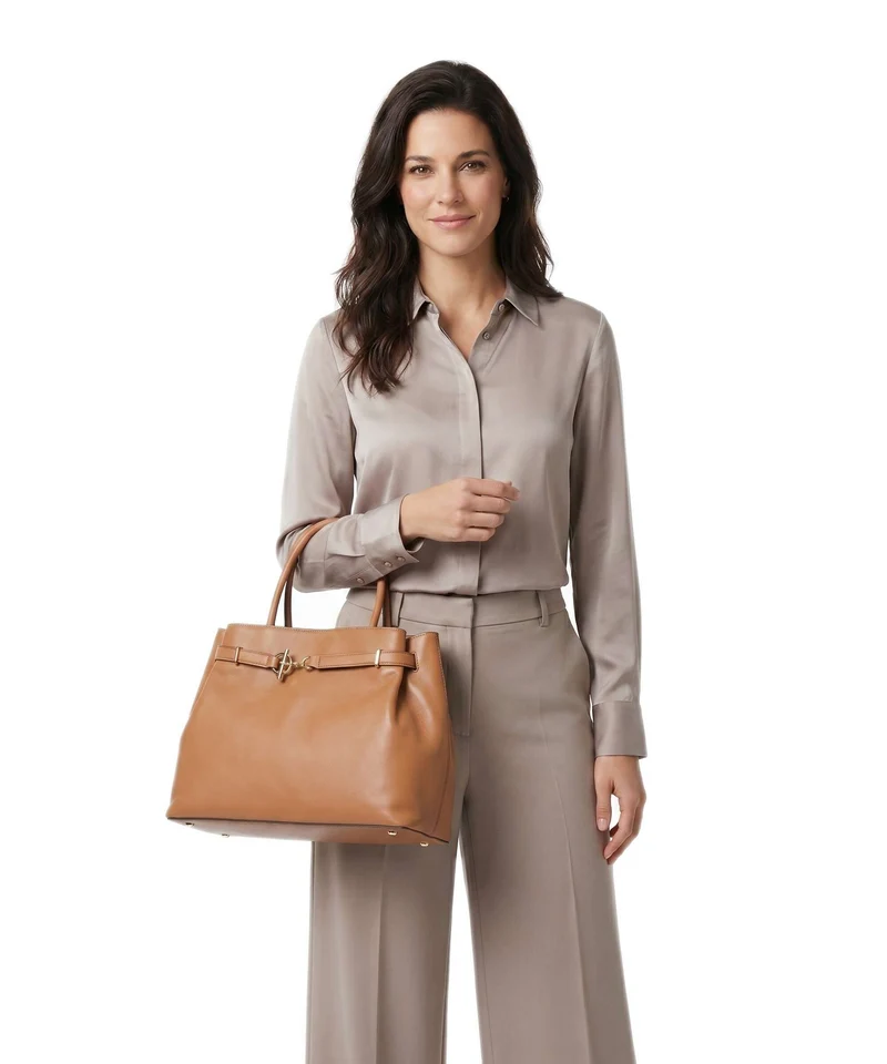 Lauren Ralph Lauren Blaike Large Handtasche classic caramel