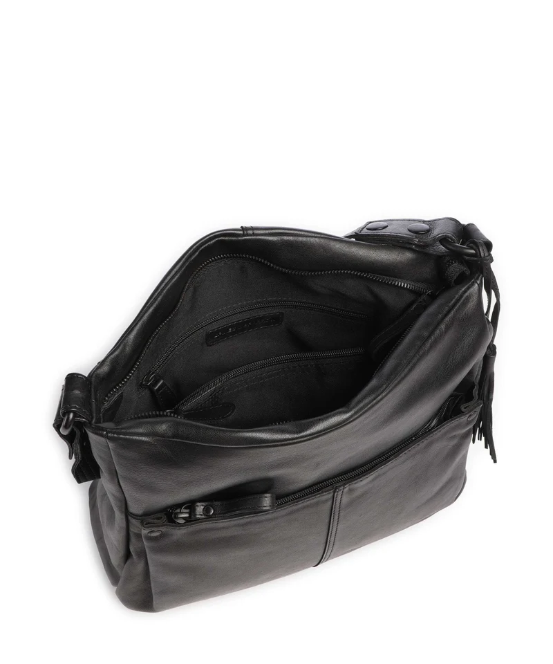 Spikes & Sparrow Apache Saar Schultertasche black