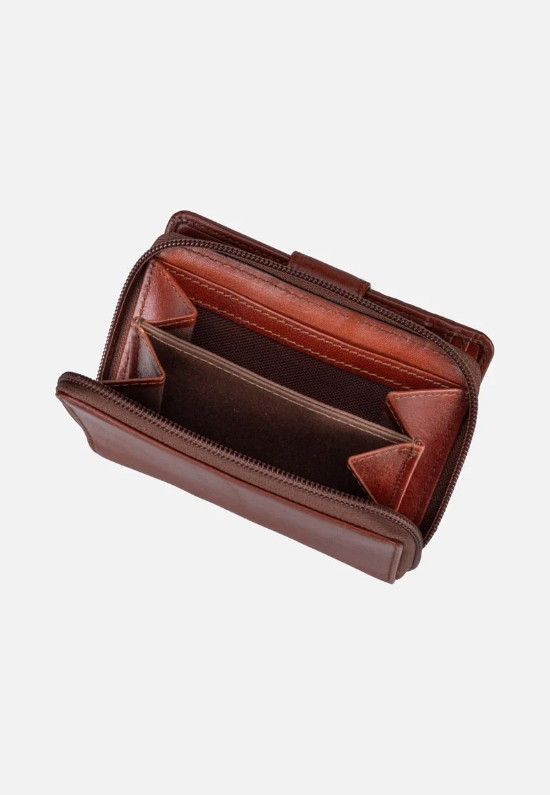 Stodo Medium W/Zip Pocket 5 D Marrone/Oro - Portemonnaie