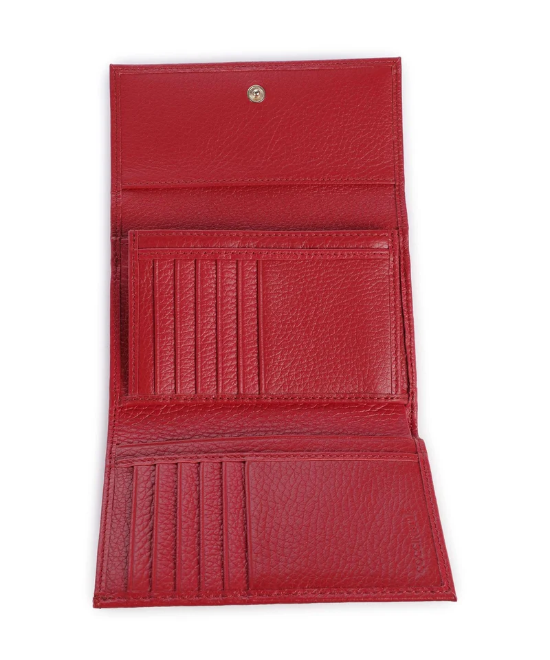 Coccinelle Metallic Soft Geldbörse ruby