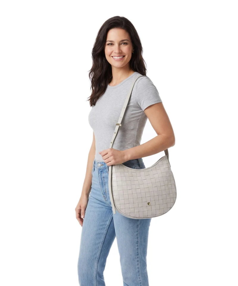 DuDu Bags Hispani Schultertasche pearl grey
