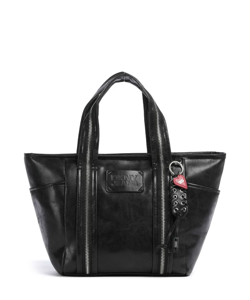 DKNY Verena Medium Handtasche black/silver