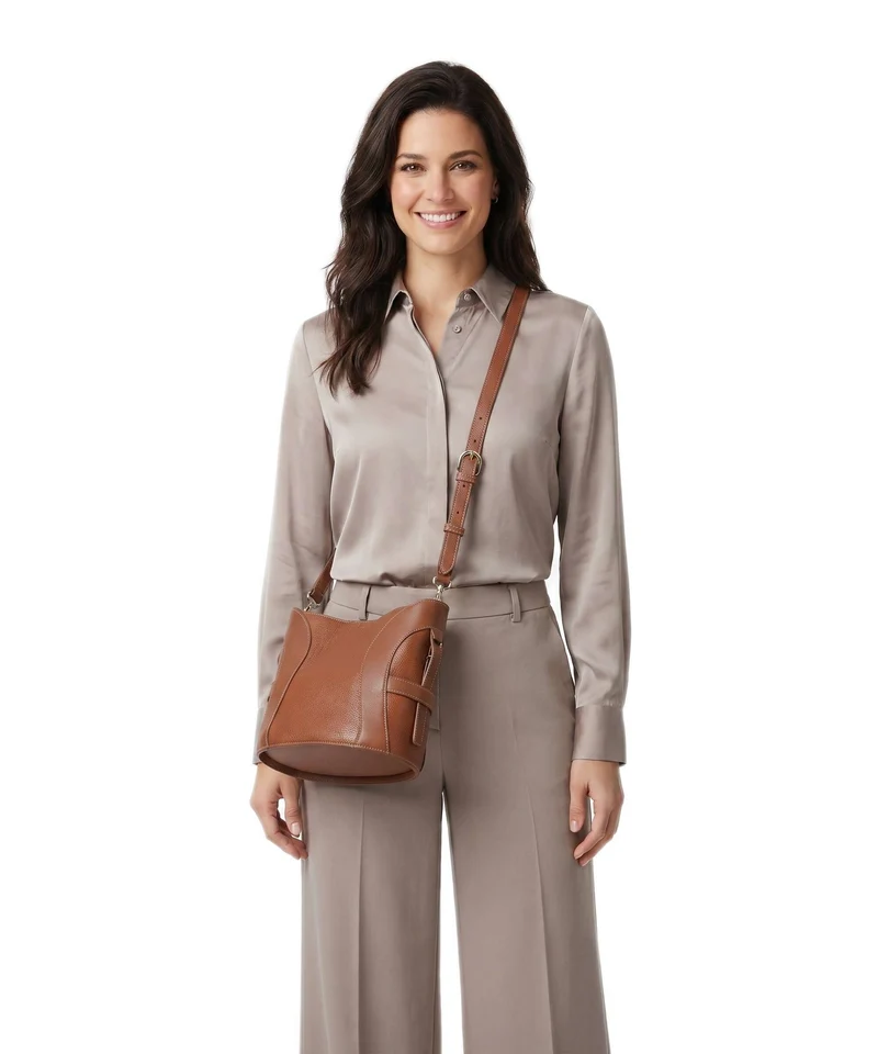 Aigner Deborah S Bucket Handtasche cognac brown