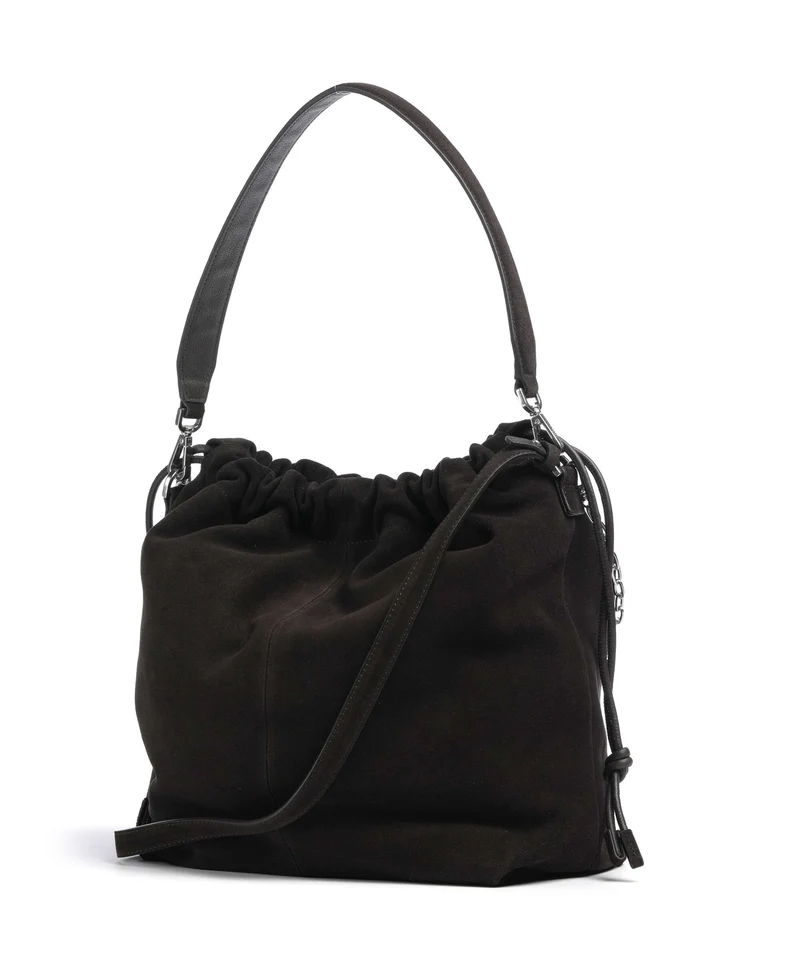 Liebeskind Lya II Hydro Suede M Bucket Handtasche deep soil