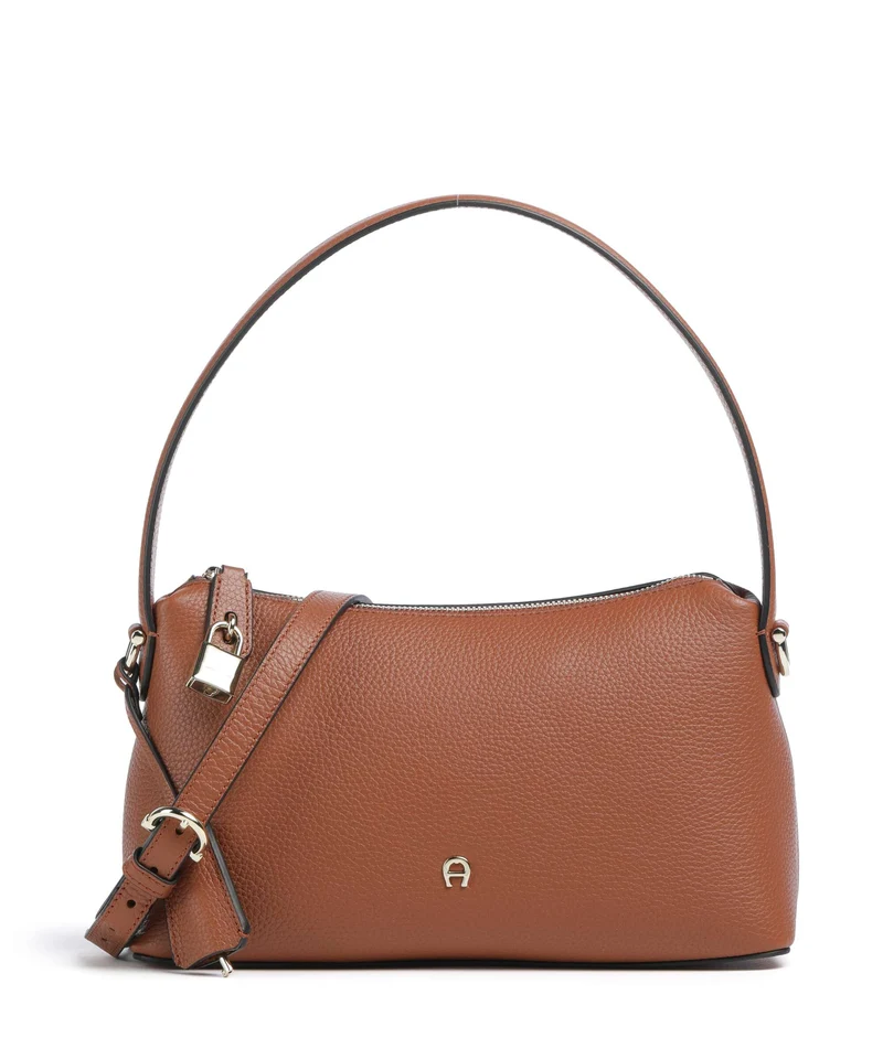 Aigner Delia S Schultertasche cognac brown