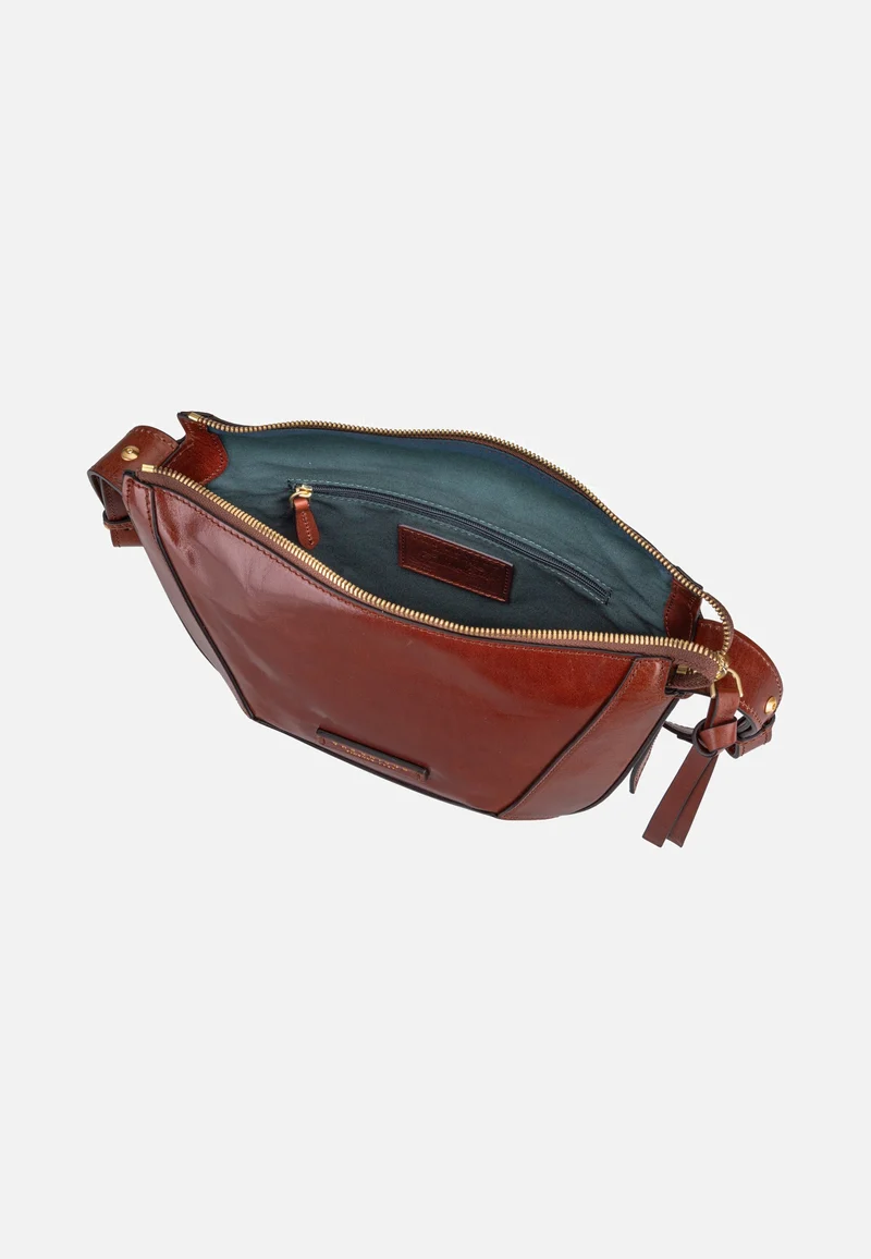 Fedora Crossbody Marrone/Oro - Crossbody Bag