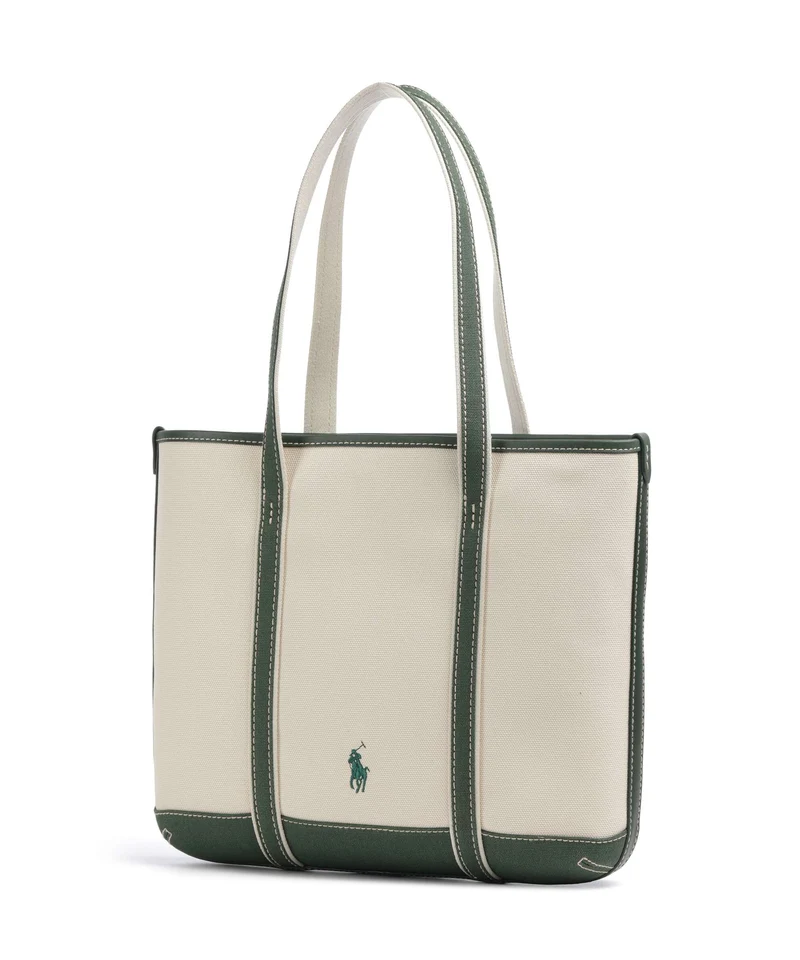 Polo Ralph Lauren Canvas Small Shopper ecru/juniper