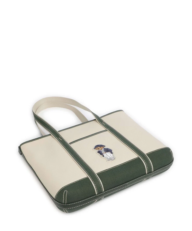 Polo Ralph Lauren Canvas Small Shopper ecru/juniper