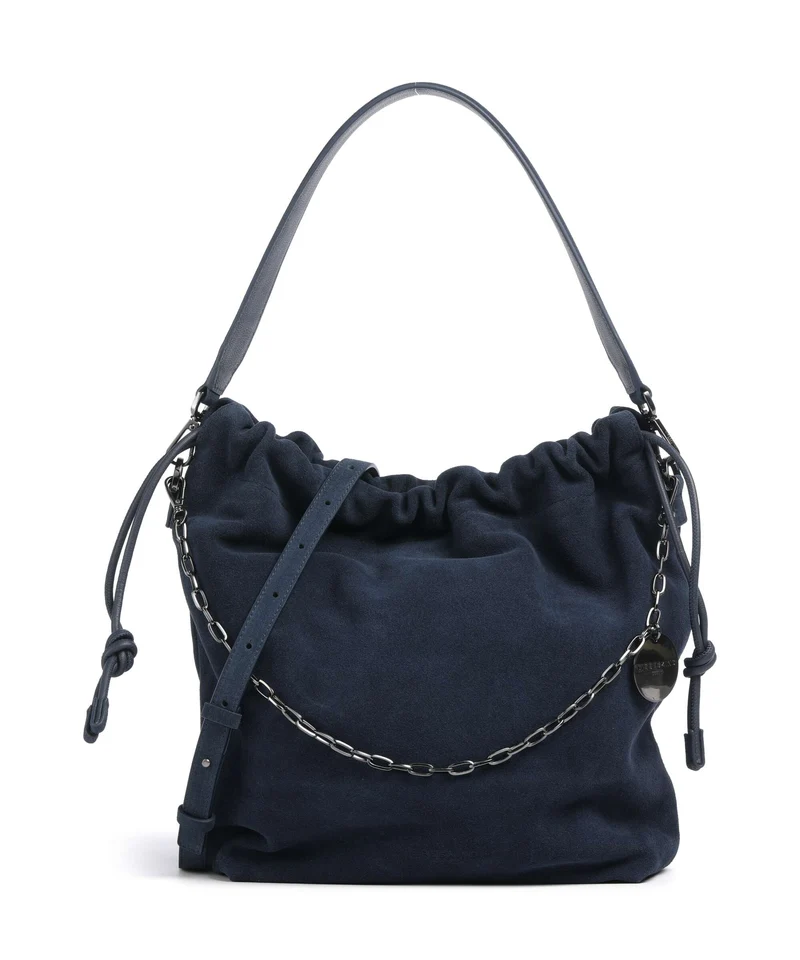 Liebeskind Lya II Hydro Suede M Bucket Handtasche peacoat