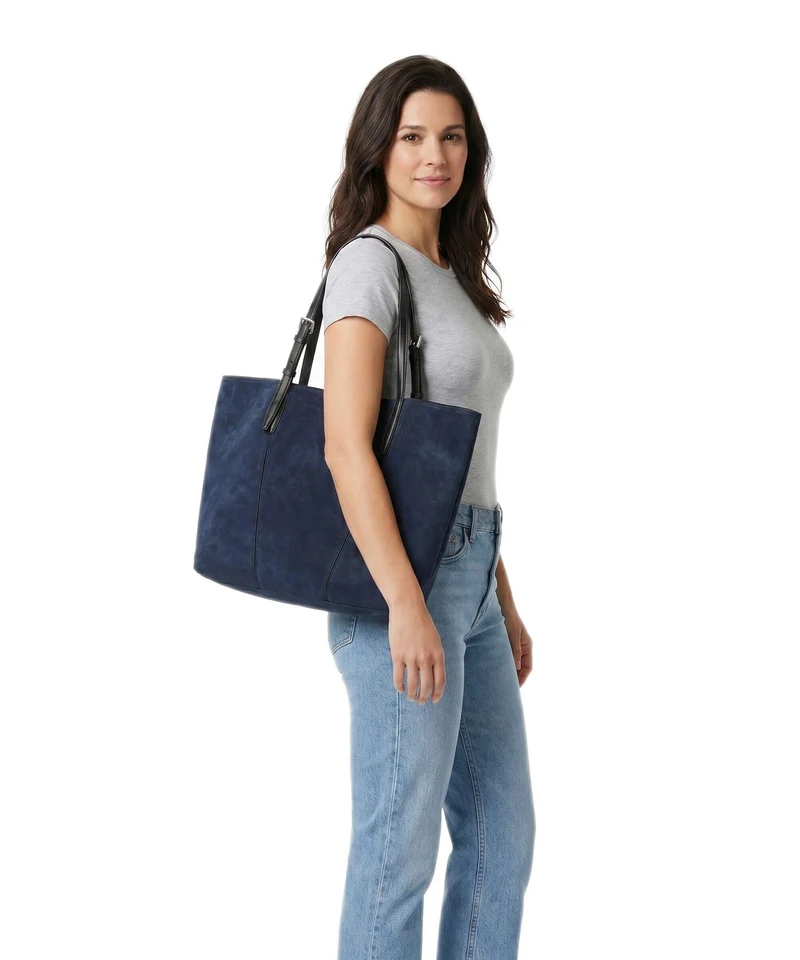 Liebeskind Una Recycled Suede M Shopper peacoat
