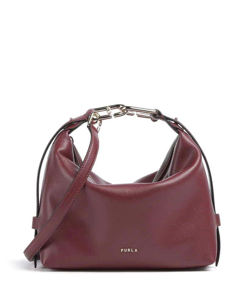 Furla Tonie Mini Schultertasche red apple