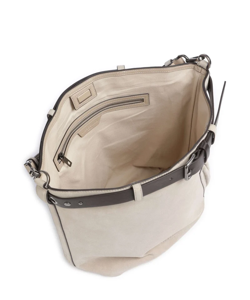 Liebeskind Zita Hydro Suede L Bucket Handtasche beige