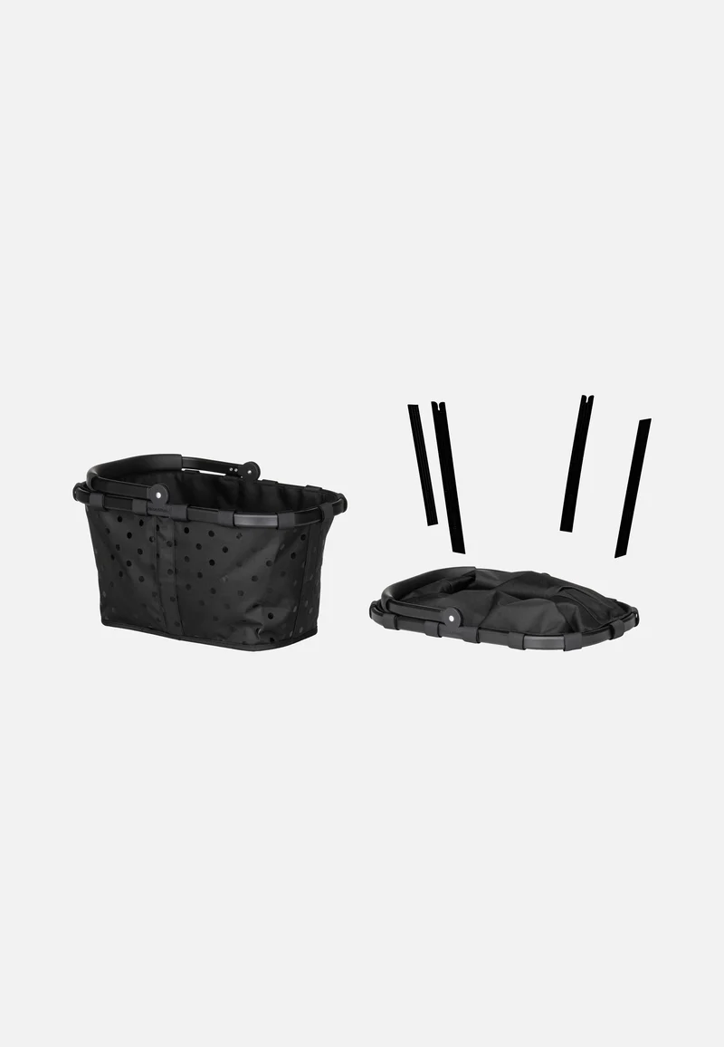Carrybag Frame Glossy Dots Black - Einkaufskorb