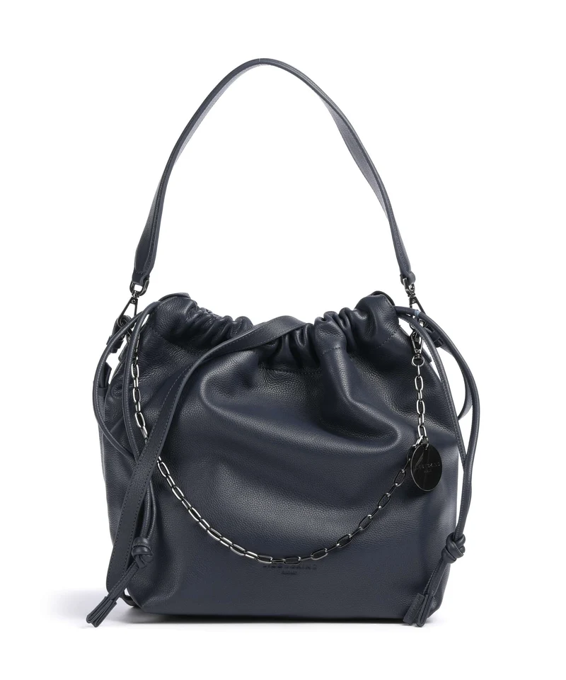 Liebeskind Lya II Small Pebble M Bucket Handtasche peacoat