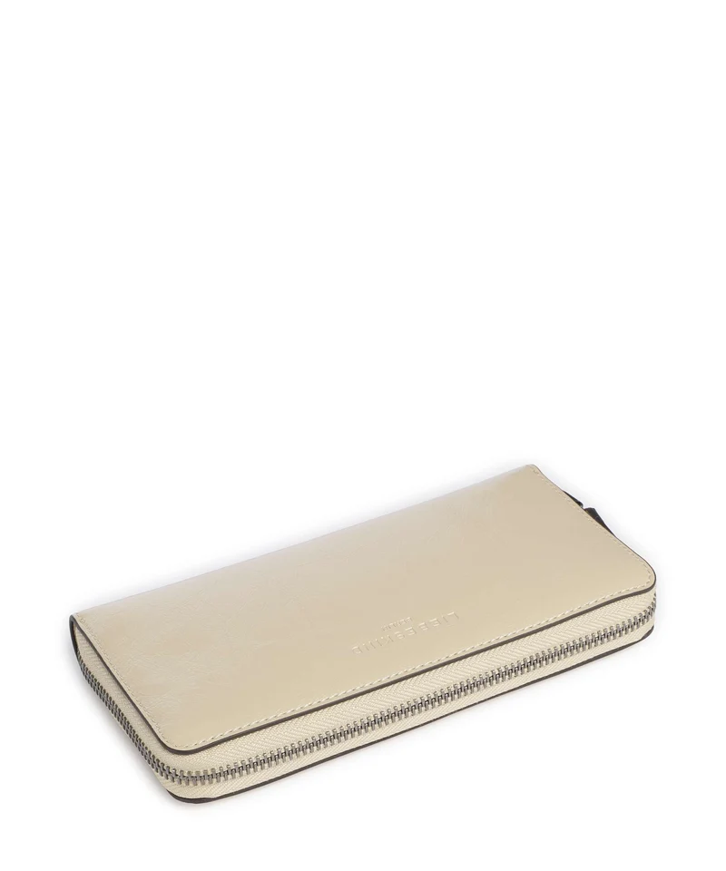 Liebeskind Sally Audrey Recycled Lack Distressed Geldbörse biscotti