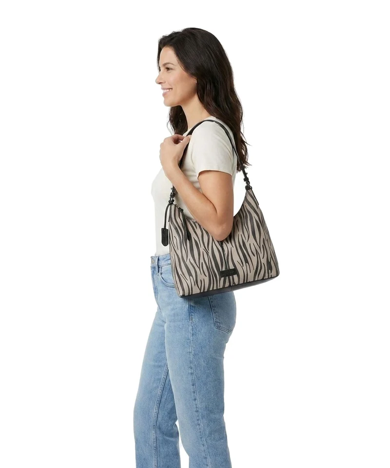 Burkely Animo Beuteltasche zebra
