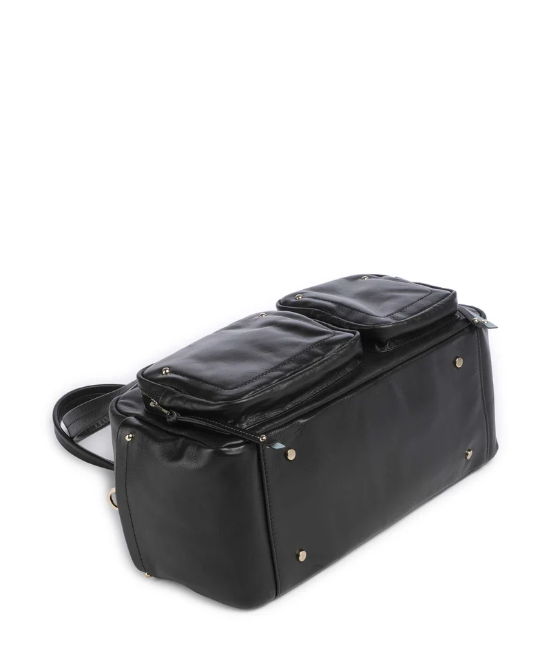 DuDu Bags Pocket Fanciful Schultertasche nero