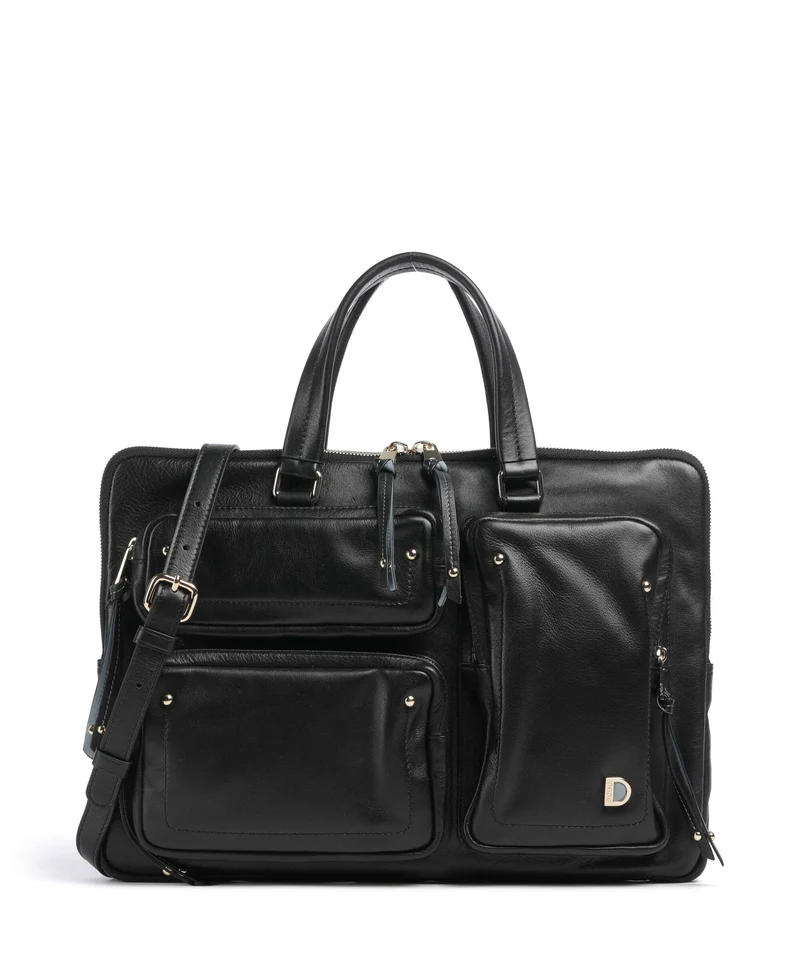 DuDu Bags Pocket Dots Laptoptasche nero