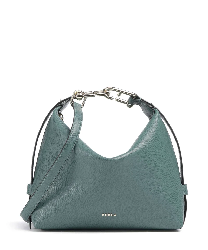 Furla Tonie Mini Schultertasche edera green