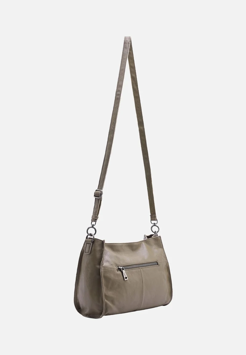 Belted With Love Shoulderbag Grey Khaki - Schultertasche