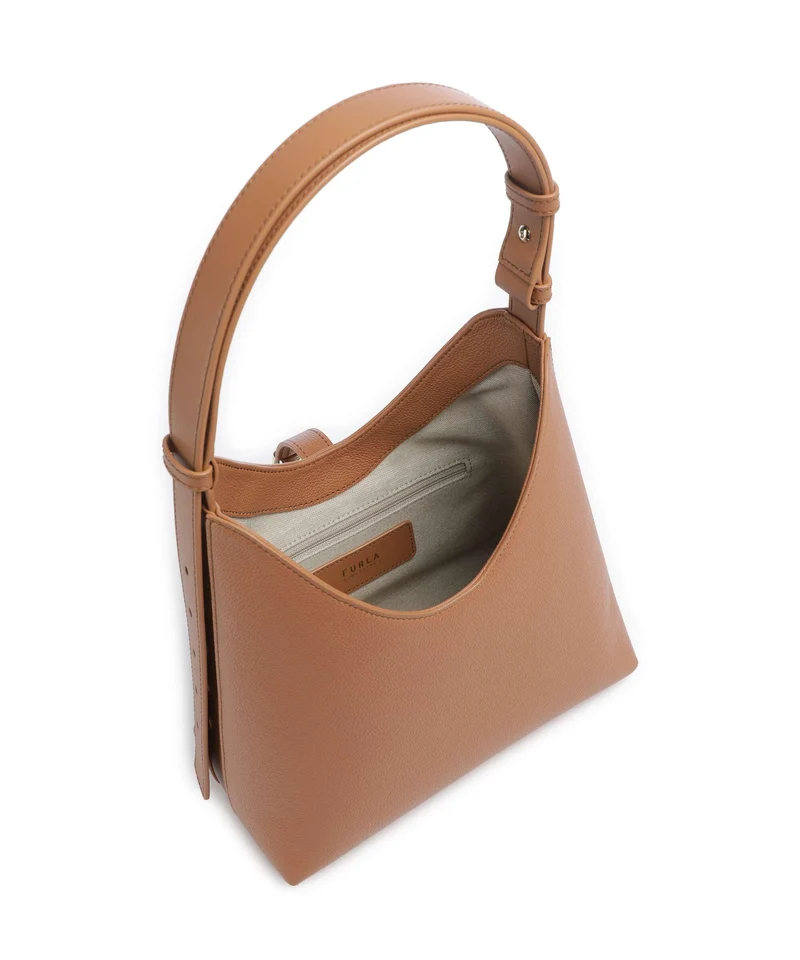 Furla Goccia S Schultertasche brandy
