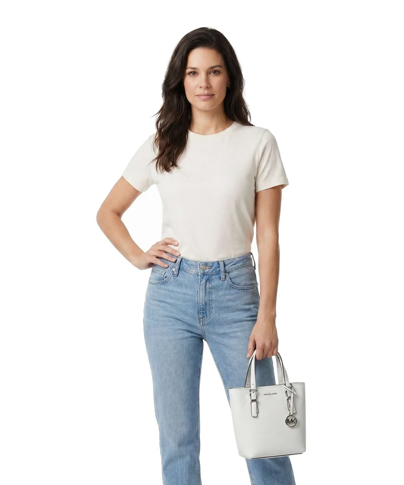 Michael Kors Quinn XS Handtasche optic white