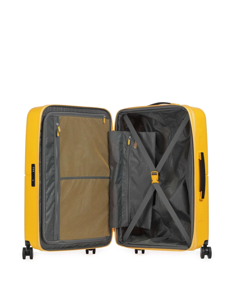American Tourister Dashpop 4-Rollen Trolley golden yellow