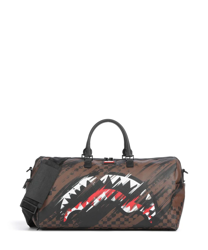 Sprayground Smeared Grunge Weekender brown