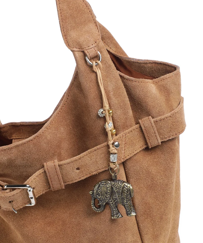 Anokhi Beuteltasche cognac