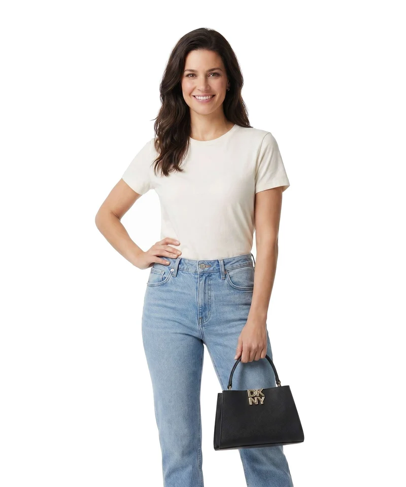 DKNY Foster Small Handtasche black/gold