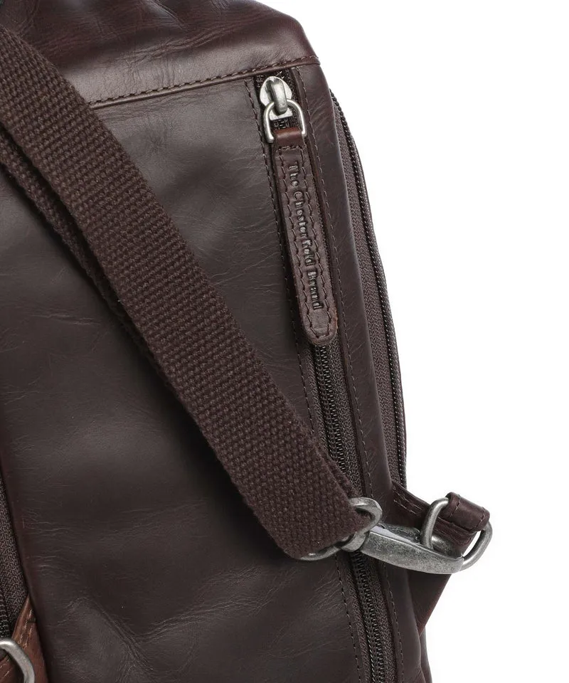The Chesterfield Brand Wax Pull Up Cow Riga Slingbag brown