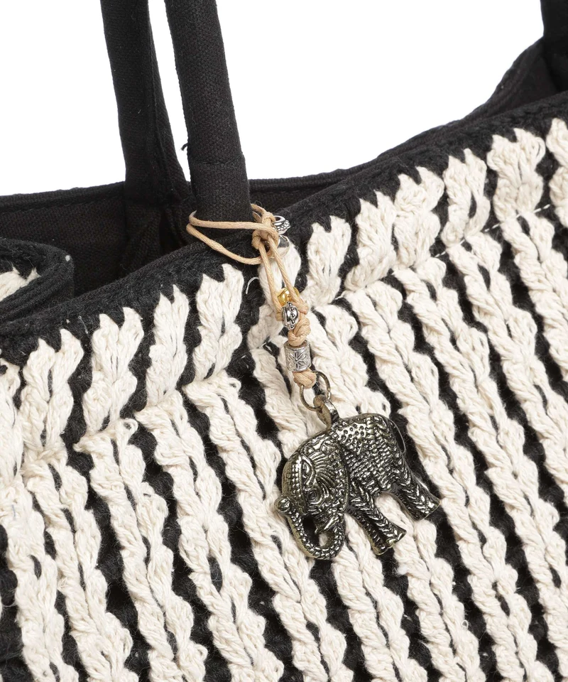 Anokhi Shopper black/white