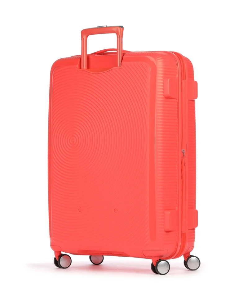 American Tourister Soundbox 4-Rollen Trolley neon orange