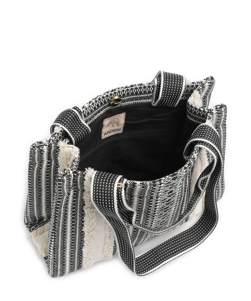Anokhi Handtasche black/white