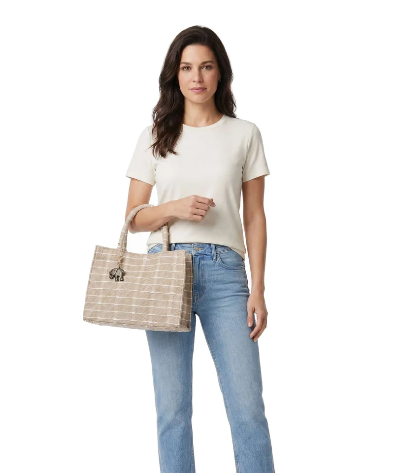 Anokhi Handtasche beige