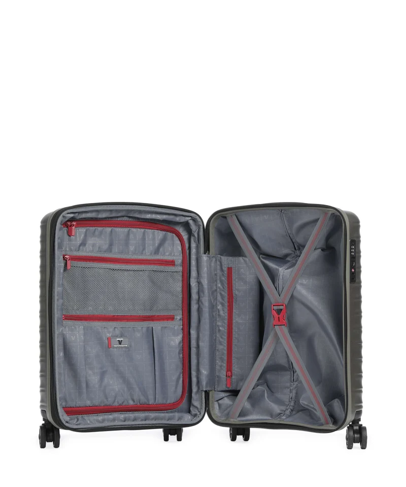 Roncato Wave DLX 4-Rollen Trolley champagne