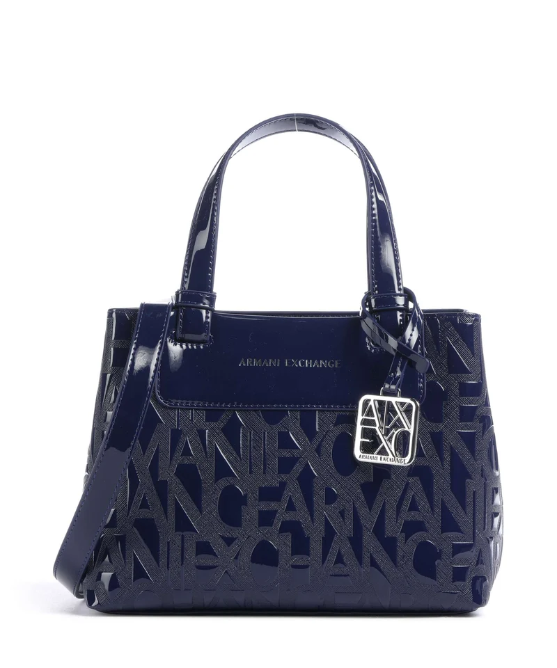 Armani Exchange Liz Patent S Handtasche abyss