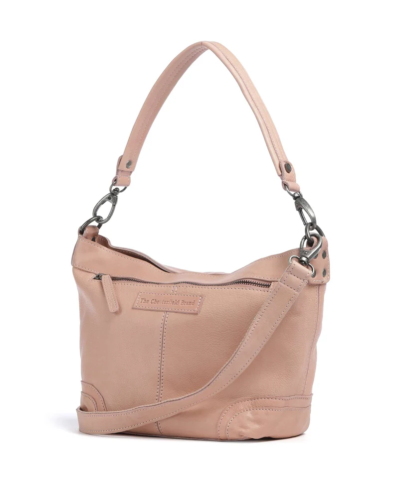 The Chesterfield Brand Washed Waxed Cow Lucy Schultertasche vintage rose