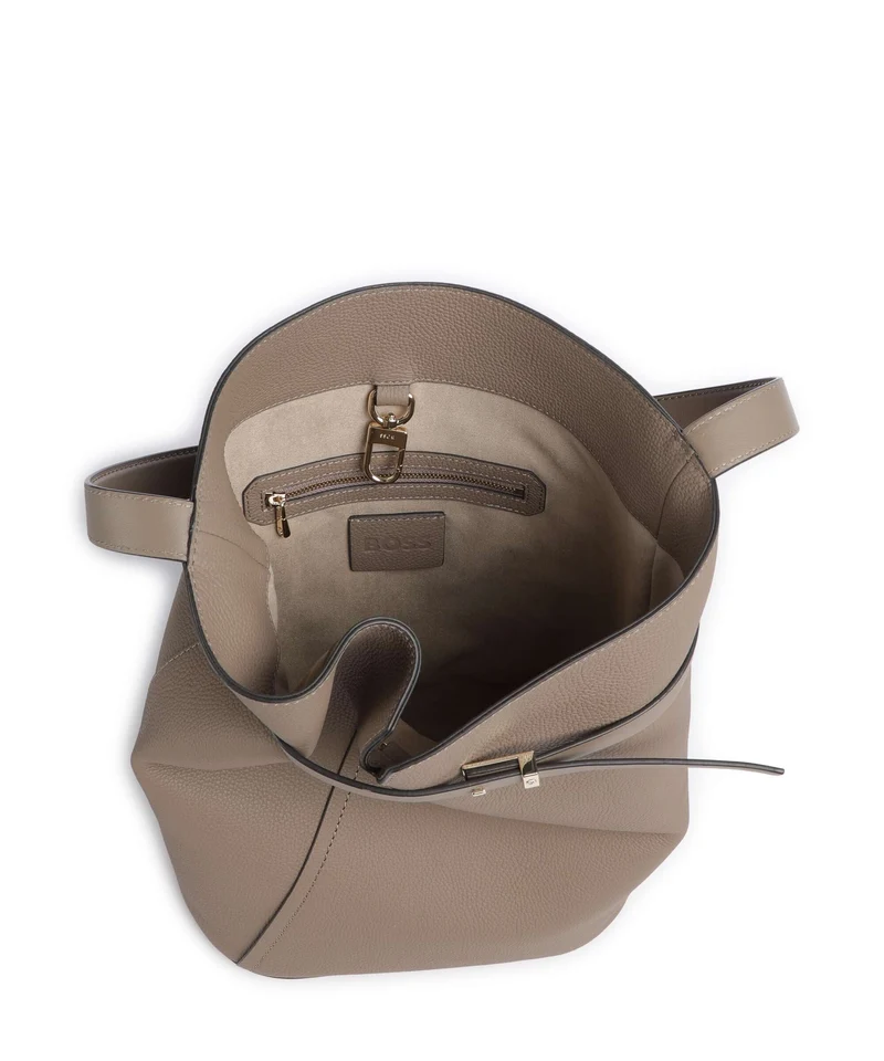 BOSS Revers Bucket Handtasche dark beige